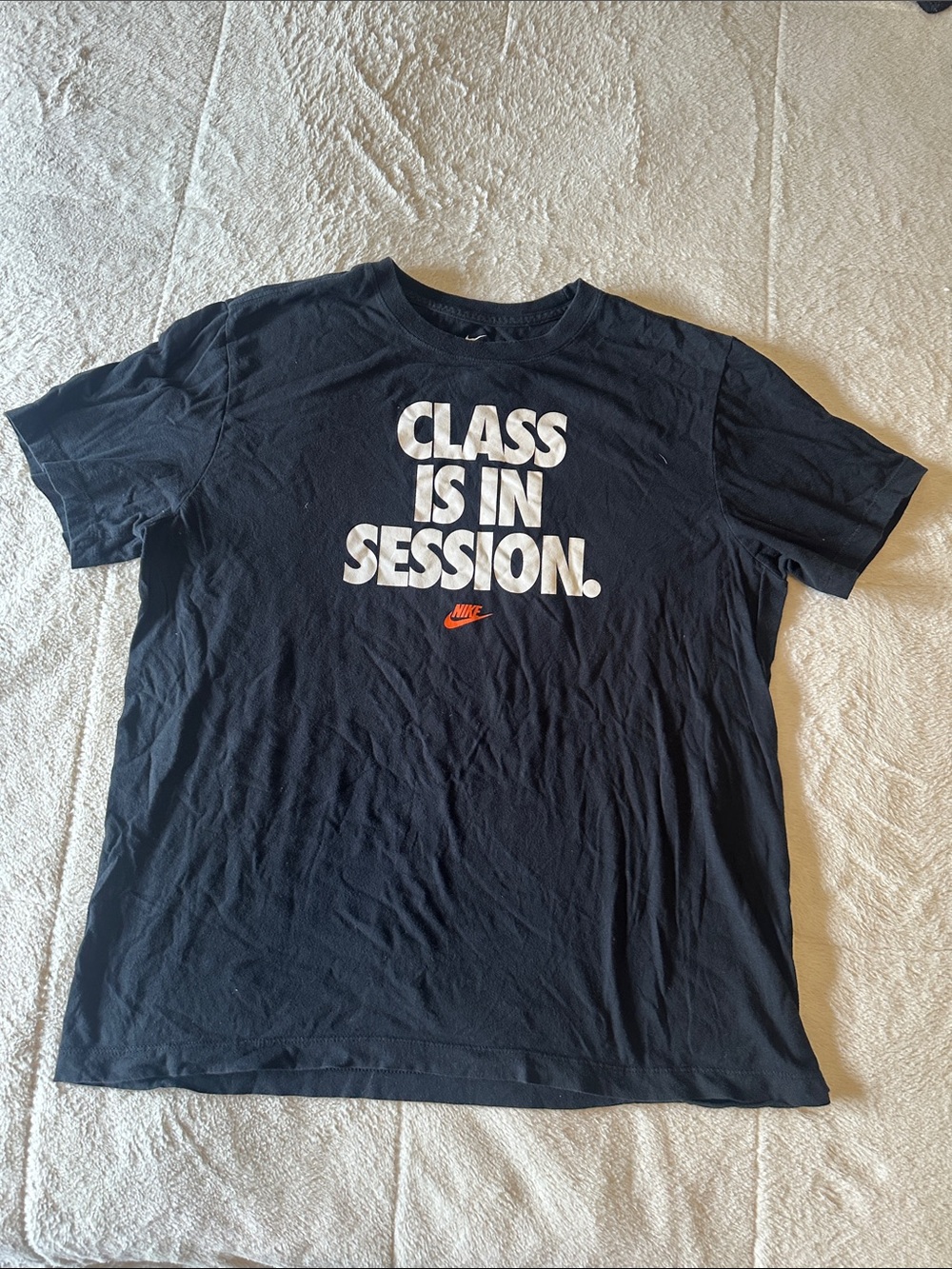 Nike Black CLASS IN SESSION Shirt Size L